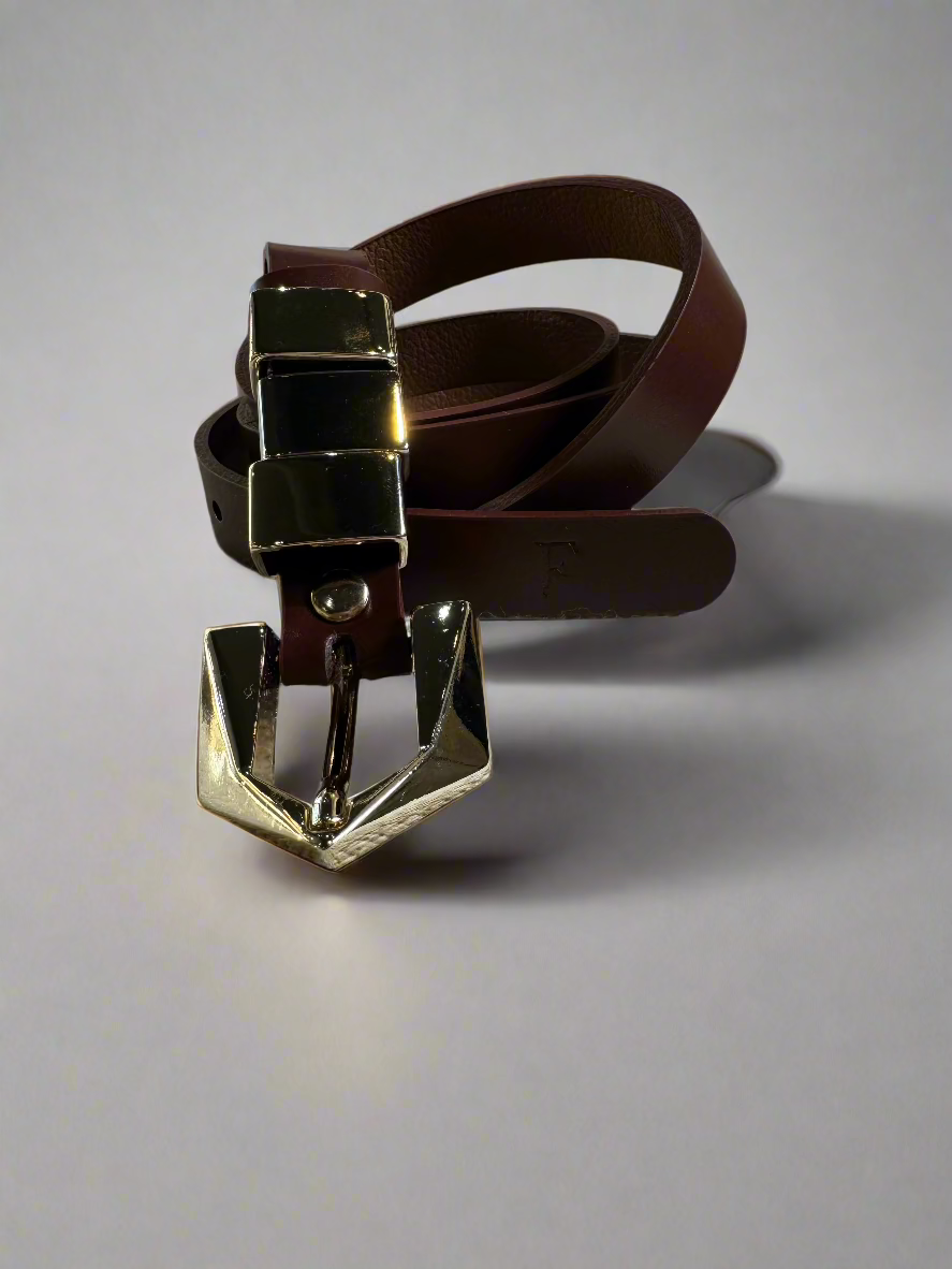 Leather Belts Triangle Buckle