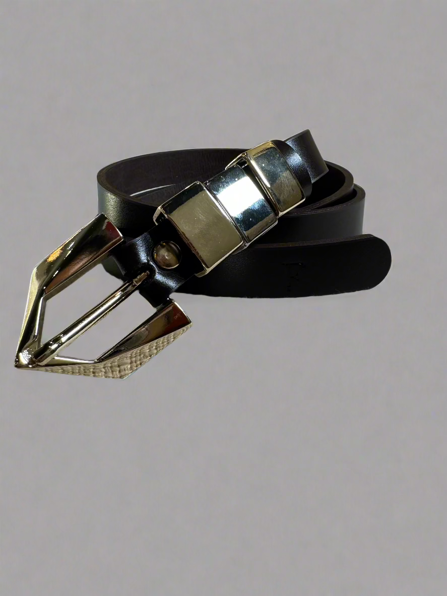 Leather Belts Triangle Buckle