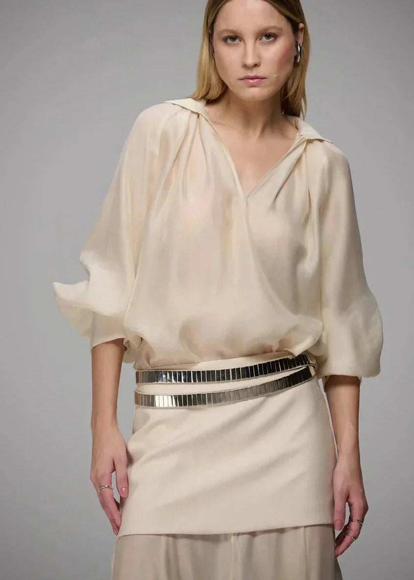 Ivory top with Long Sleeve