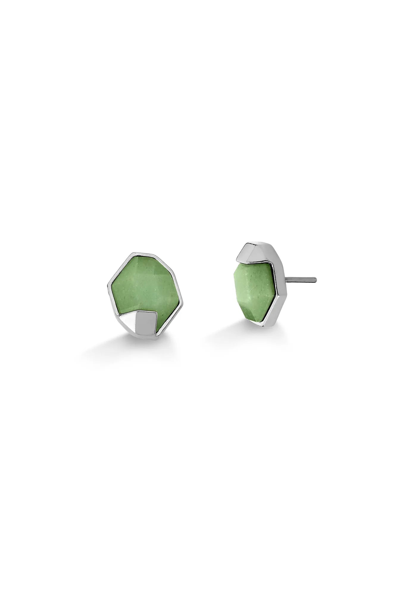 Ludic Green Quartz Earring