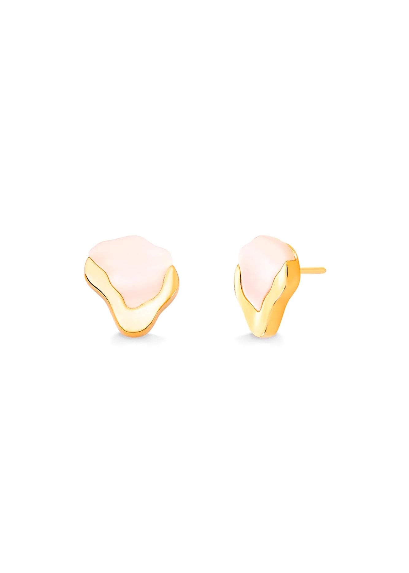Terre Mother of Pearl gold plated Earring