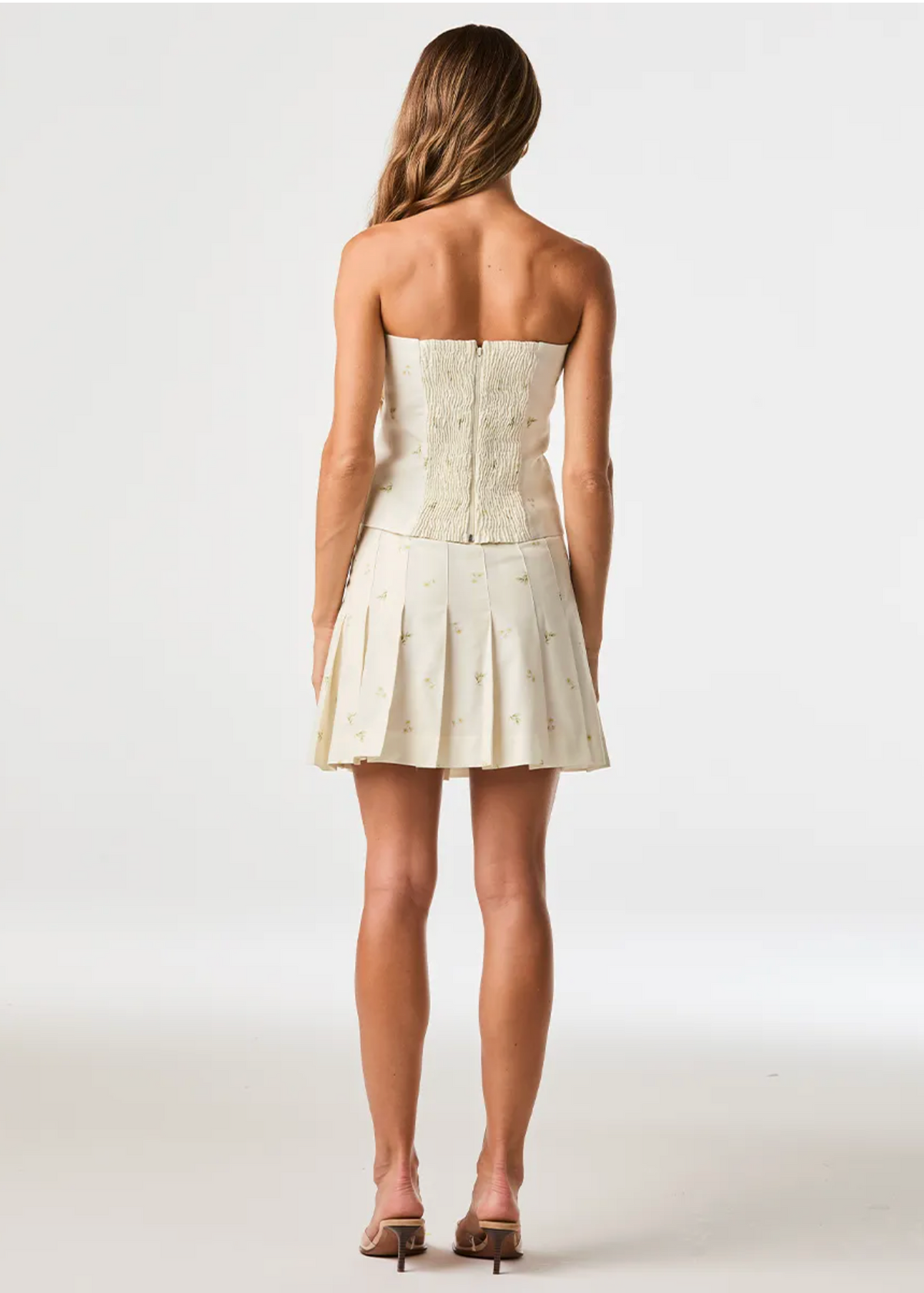 Narcissus print corset