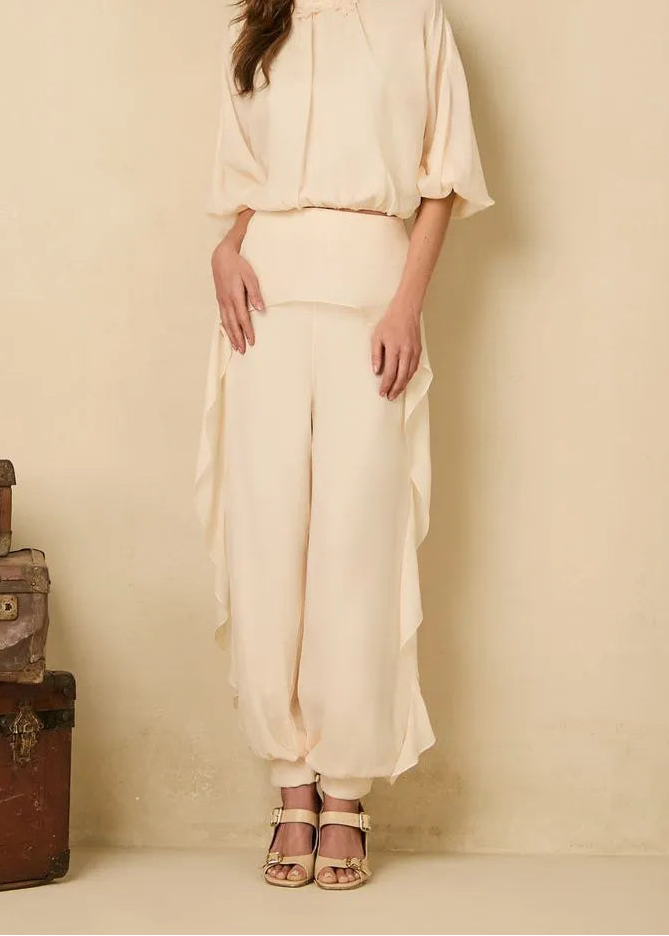 Off White Crepe pants