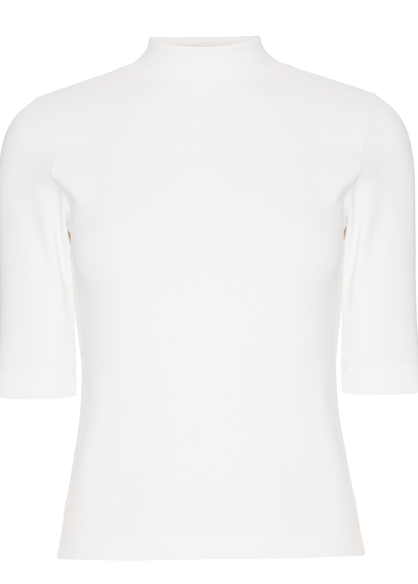 White turtleneck 