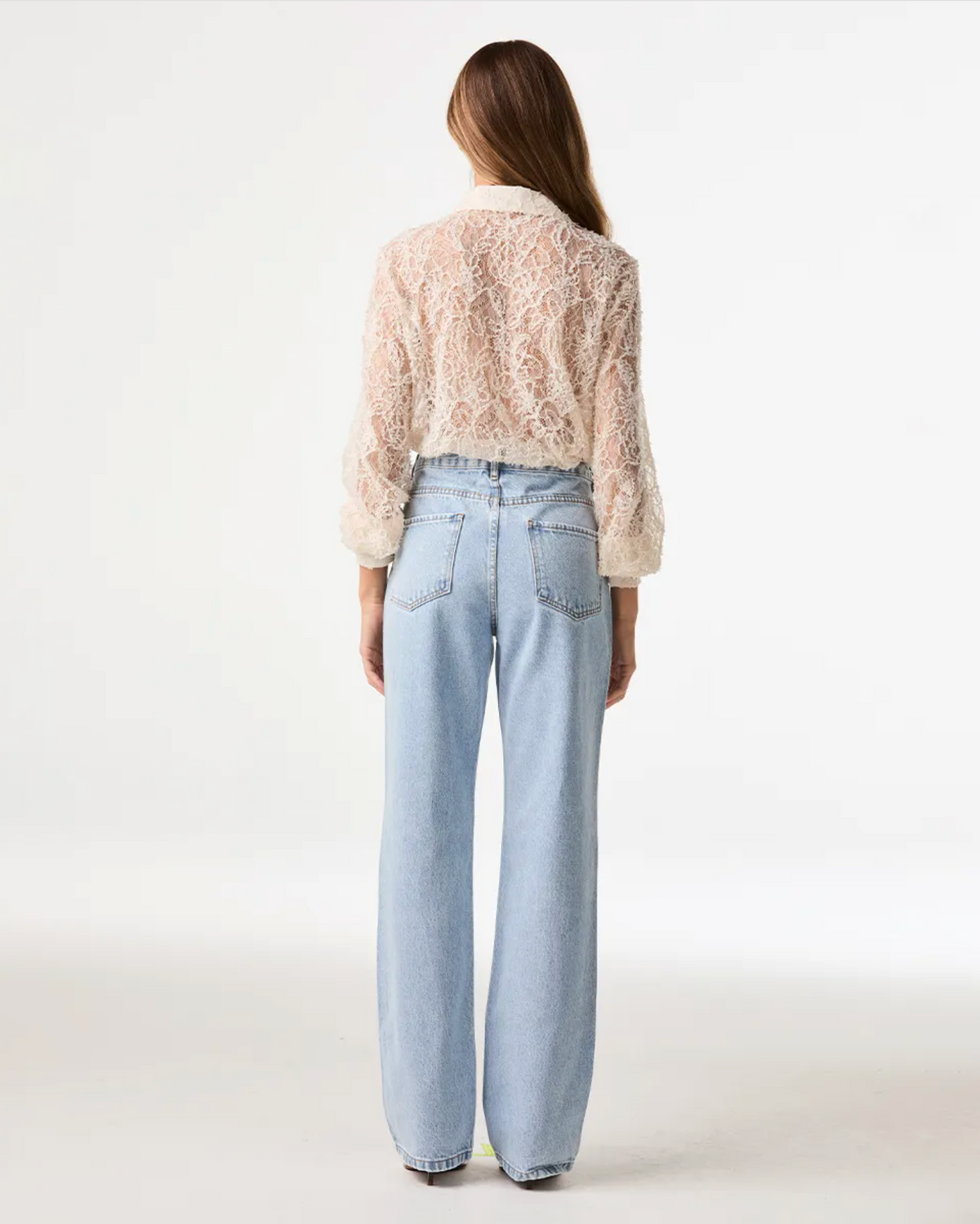 Off-white lace shirt