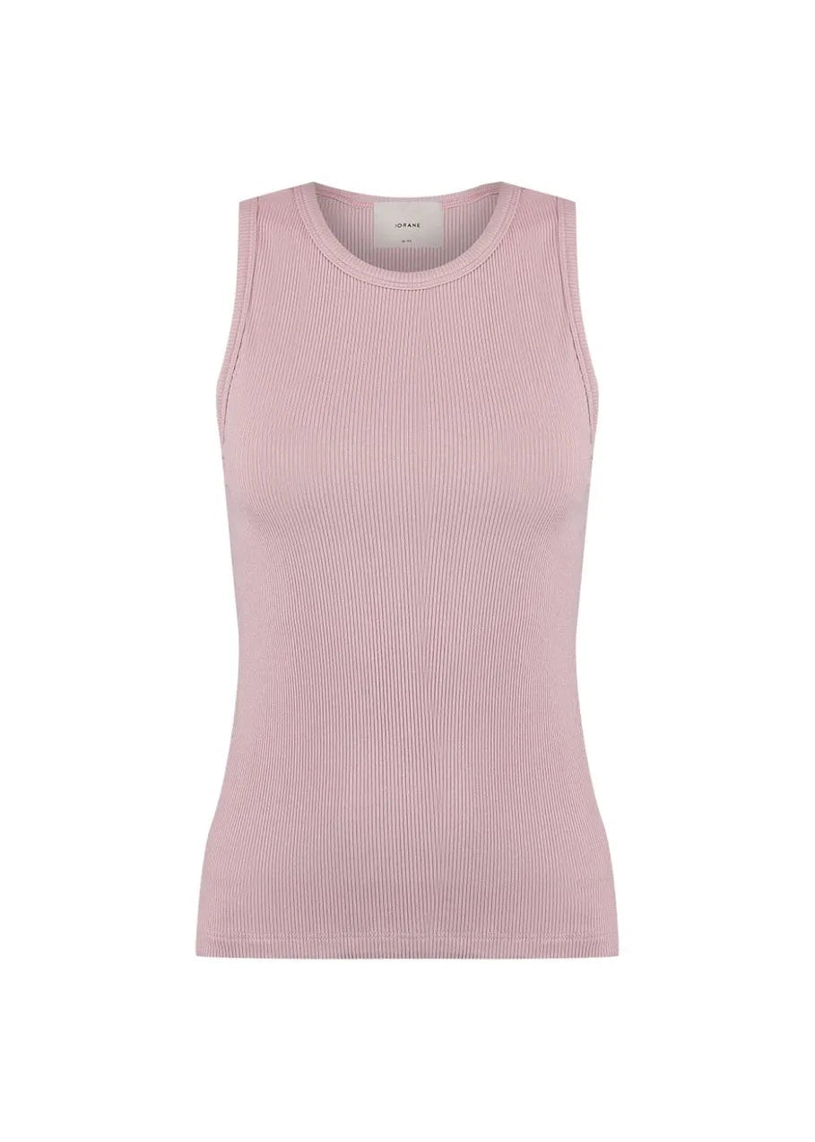 Light Pink Ribbed Tank Top