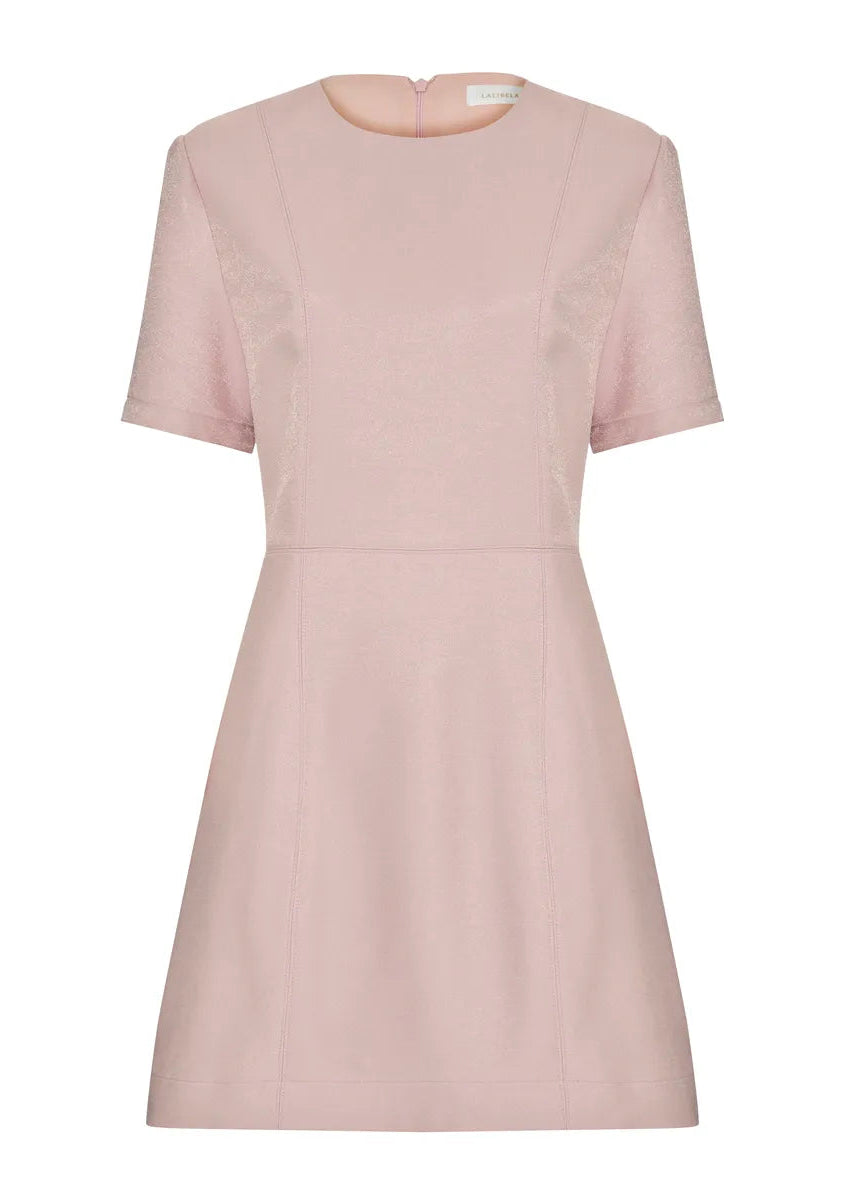 Pink dress on a white background