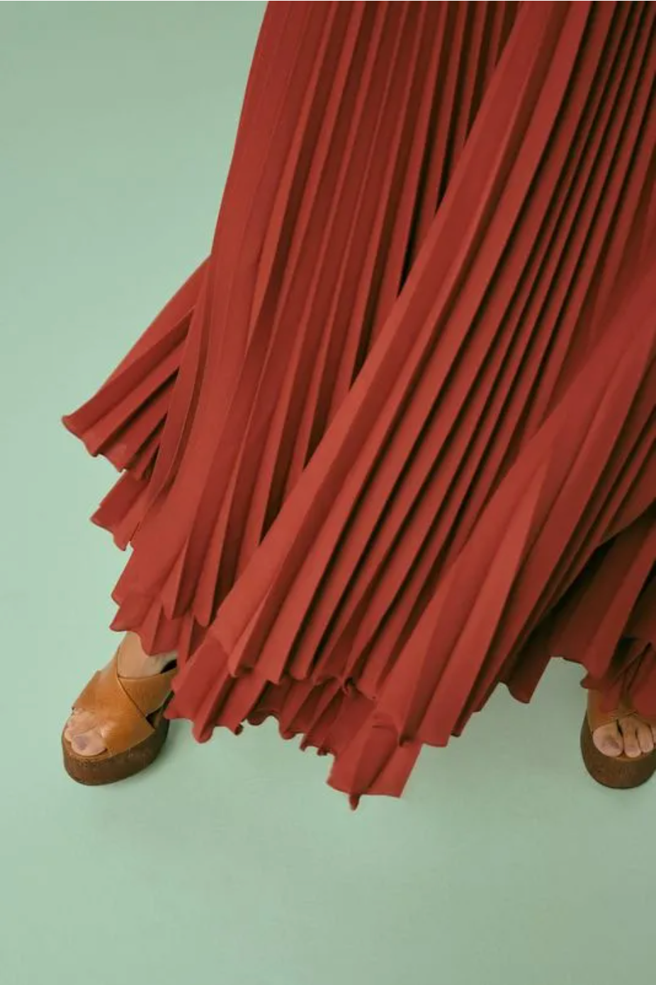 Fluid Pleated Dress