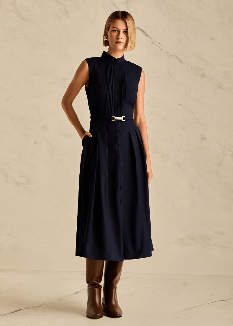 Midi Chemise With Belt