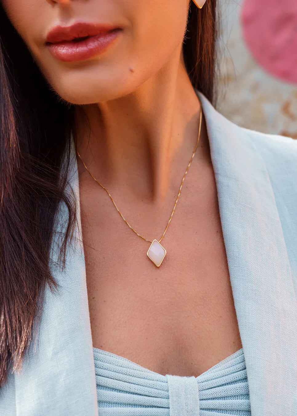 Tradição Necklace White Agate