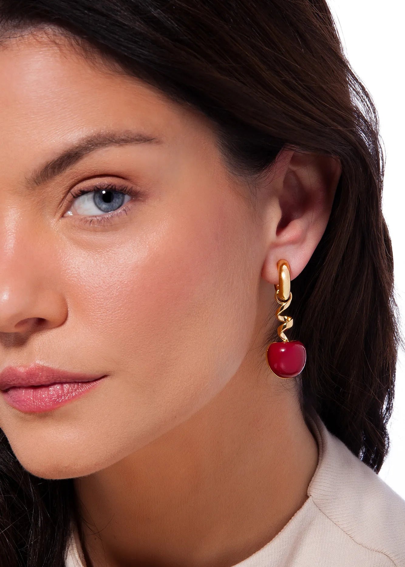 Red Resin Earring