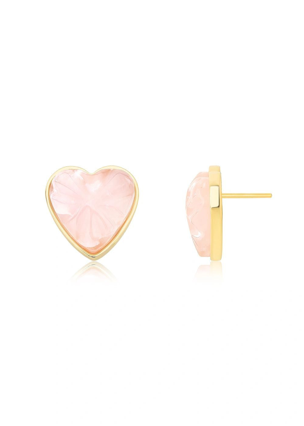 Gold Plated  Quartz Earring