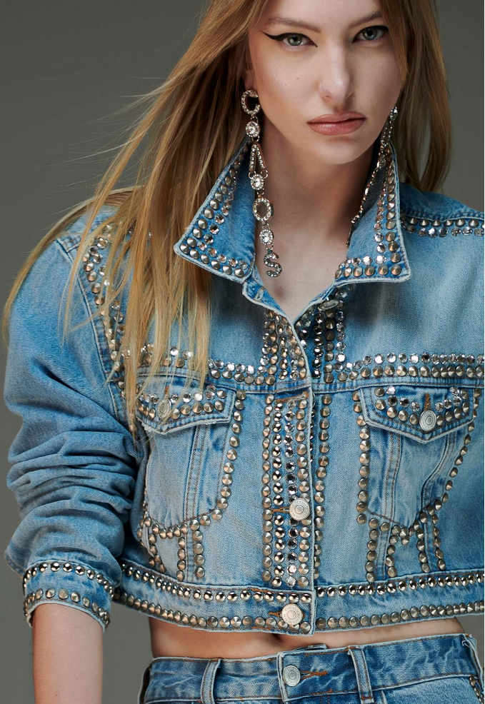 Studded Denim Jacket