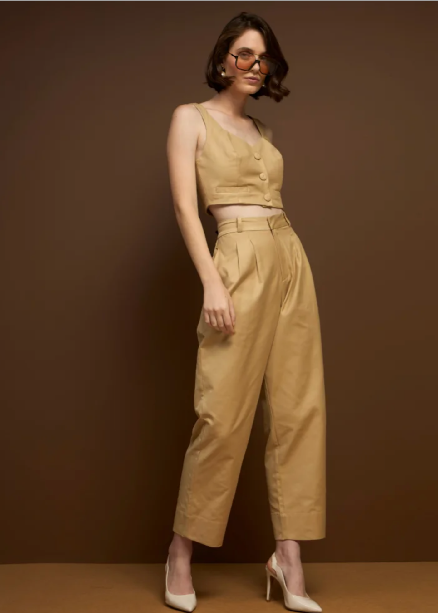 Tailored Buttoned Top