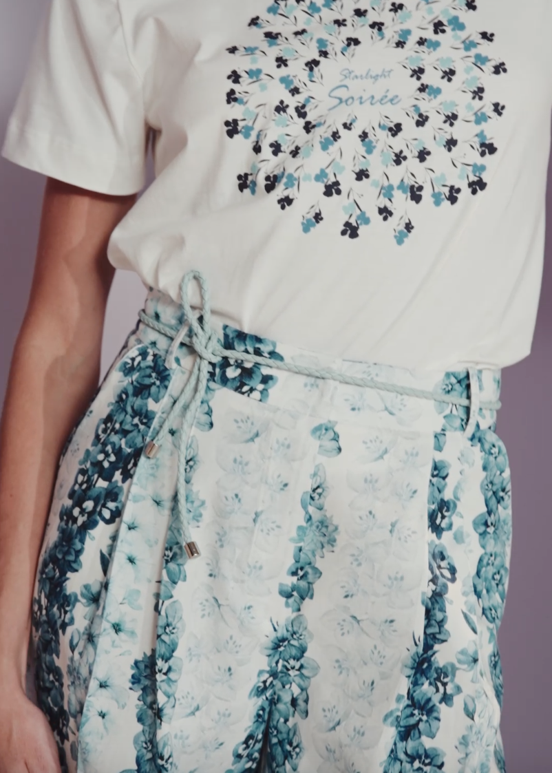 Tresset Braided Belt Blue