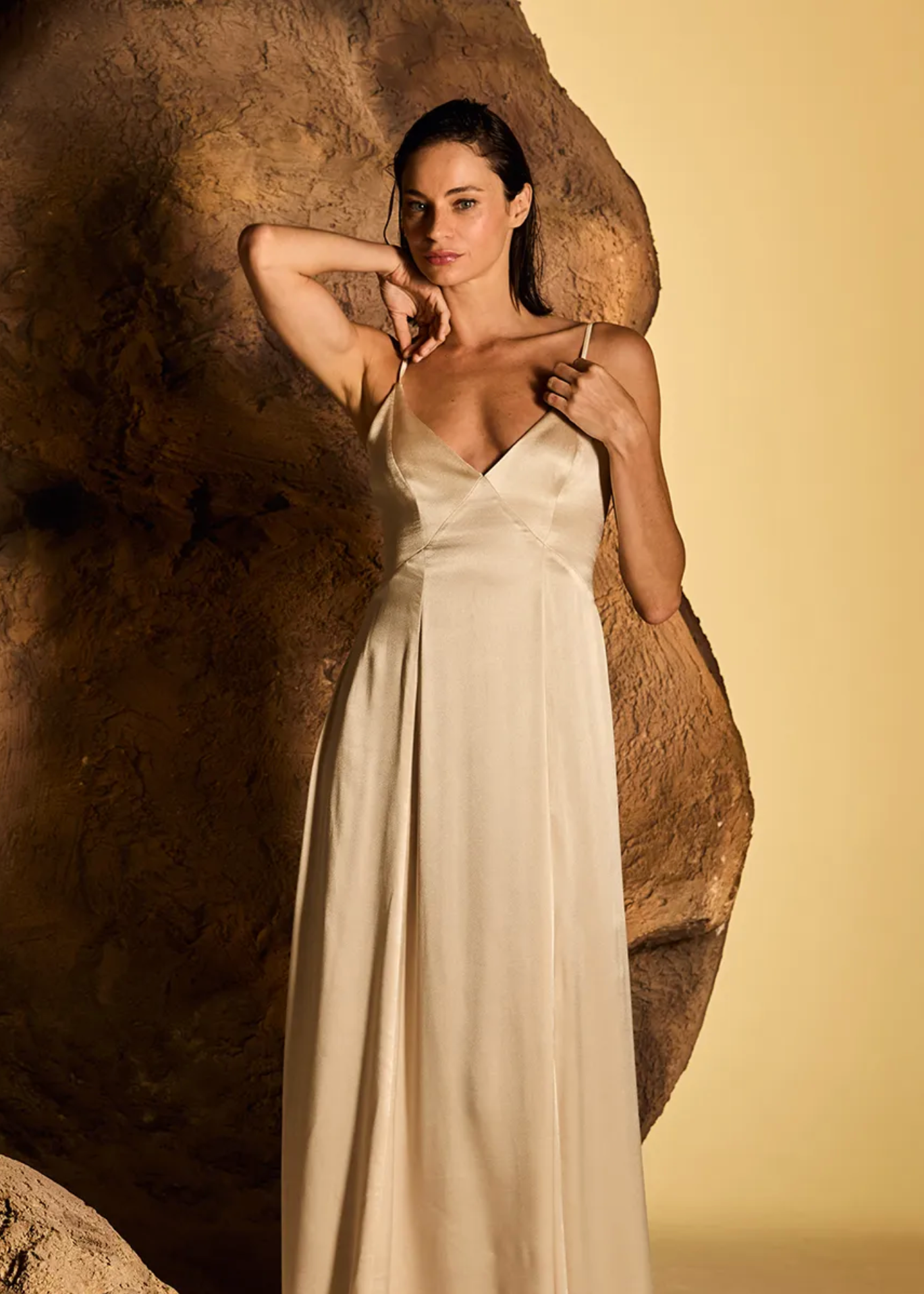 Sand Long Dress