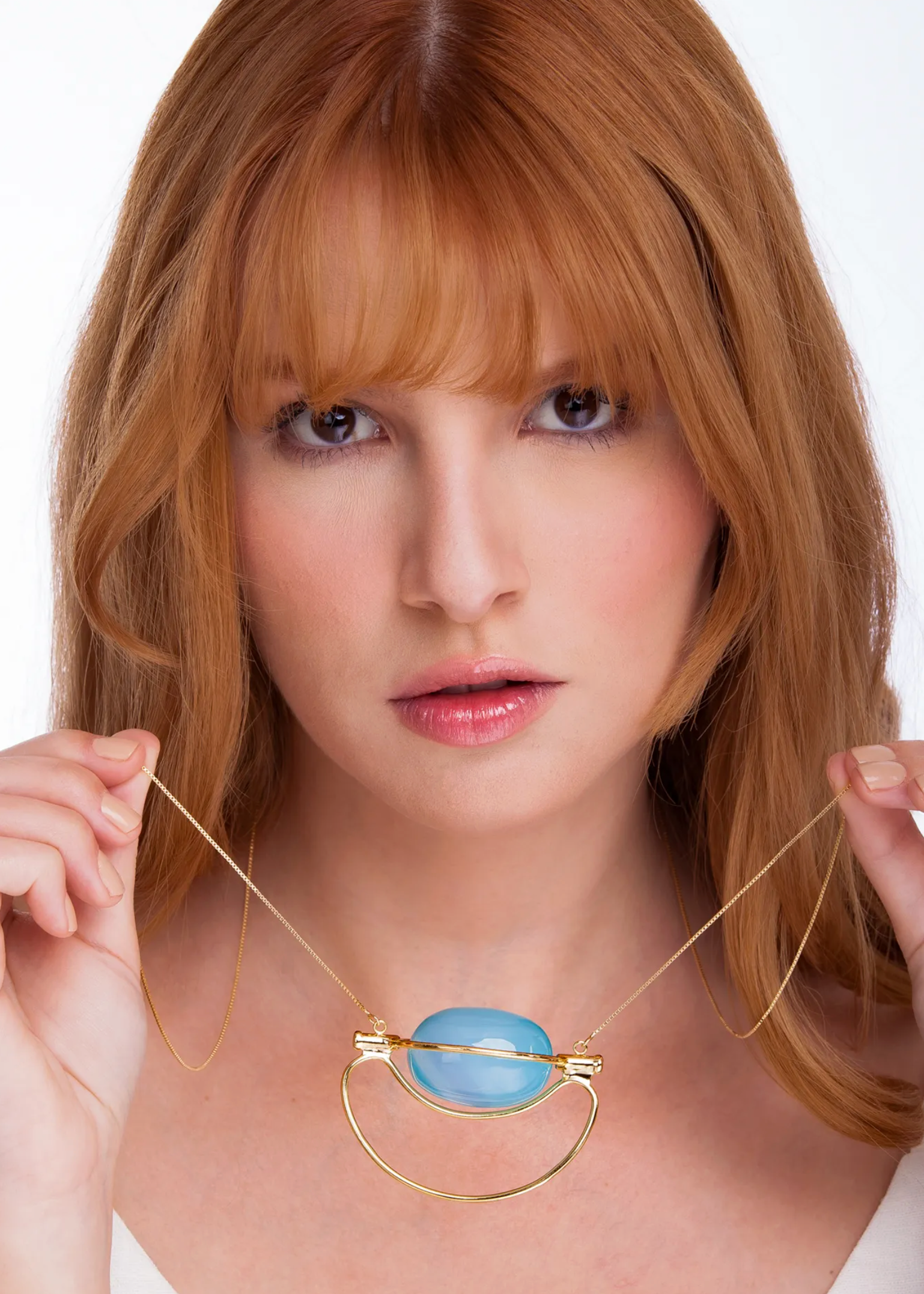 Blue Agate Self Care Necklace