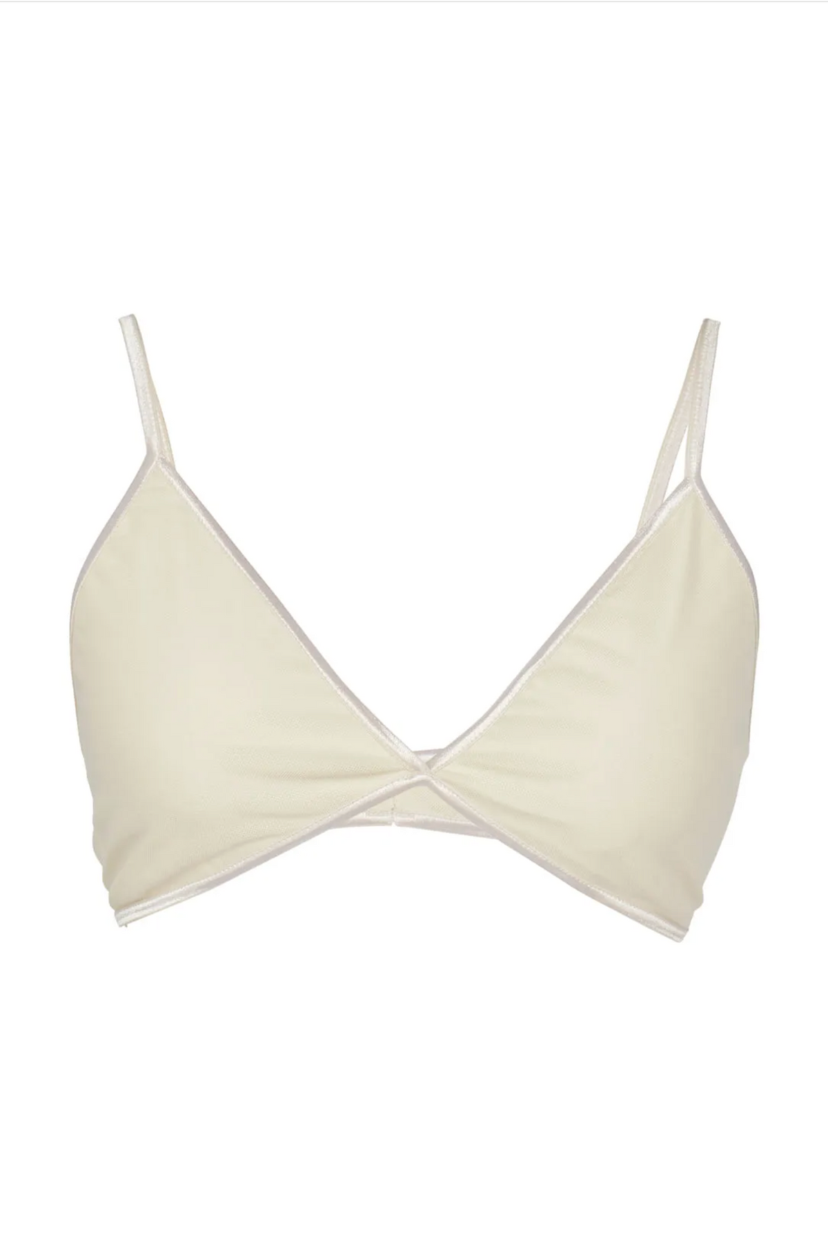 Vanilla Tulle Crop Top