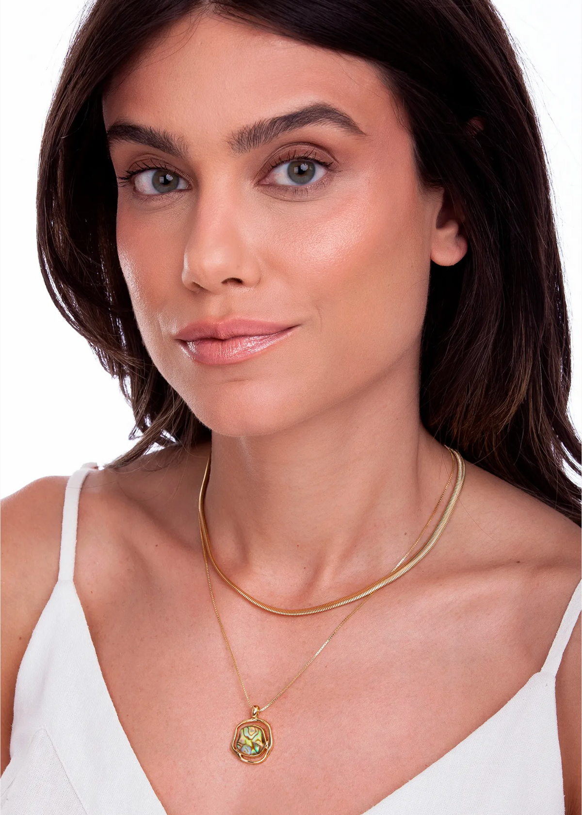 Solei Baby Necklace - Abalone