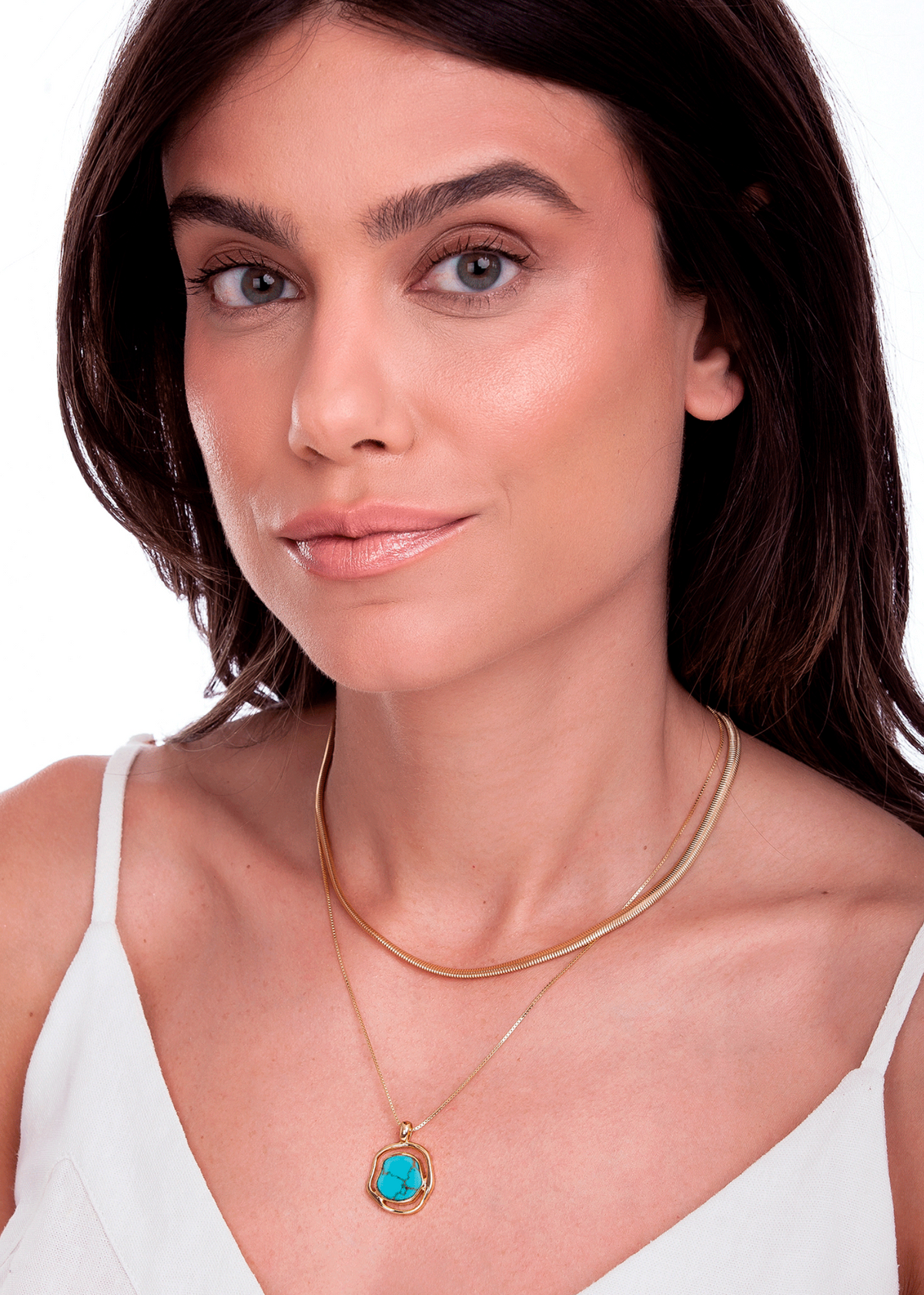 Solei Baby Necklace - Mexican Turquoise