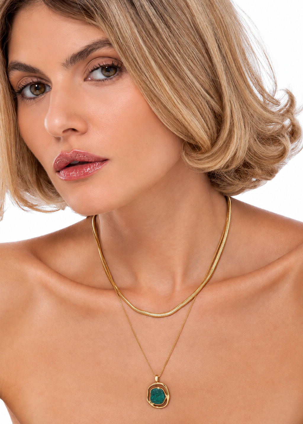 Solei Baby Necklace - Blue Quartz
