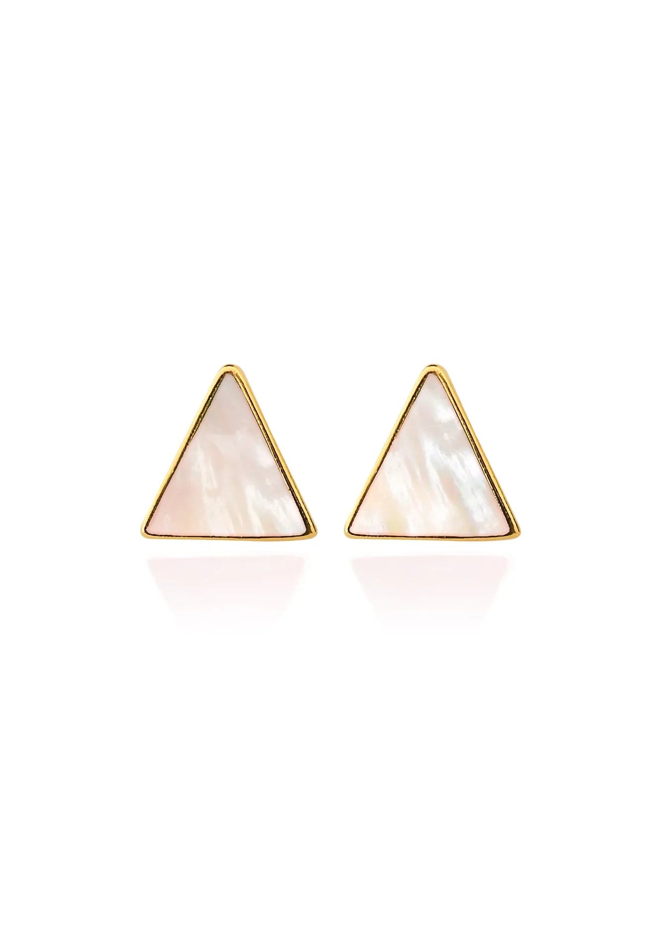 Triangle Mother of Pearl Earring