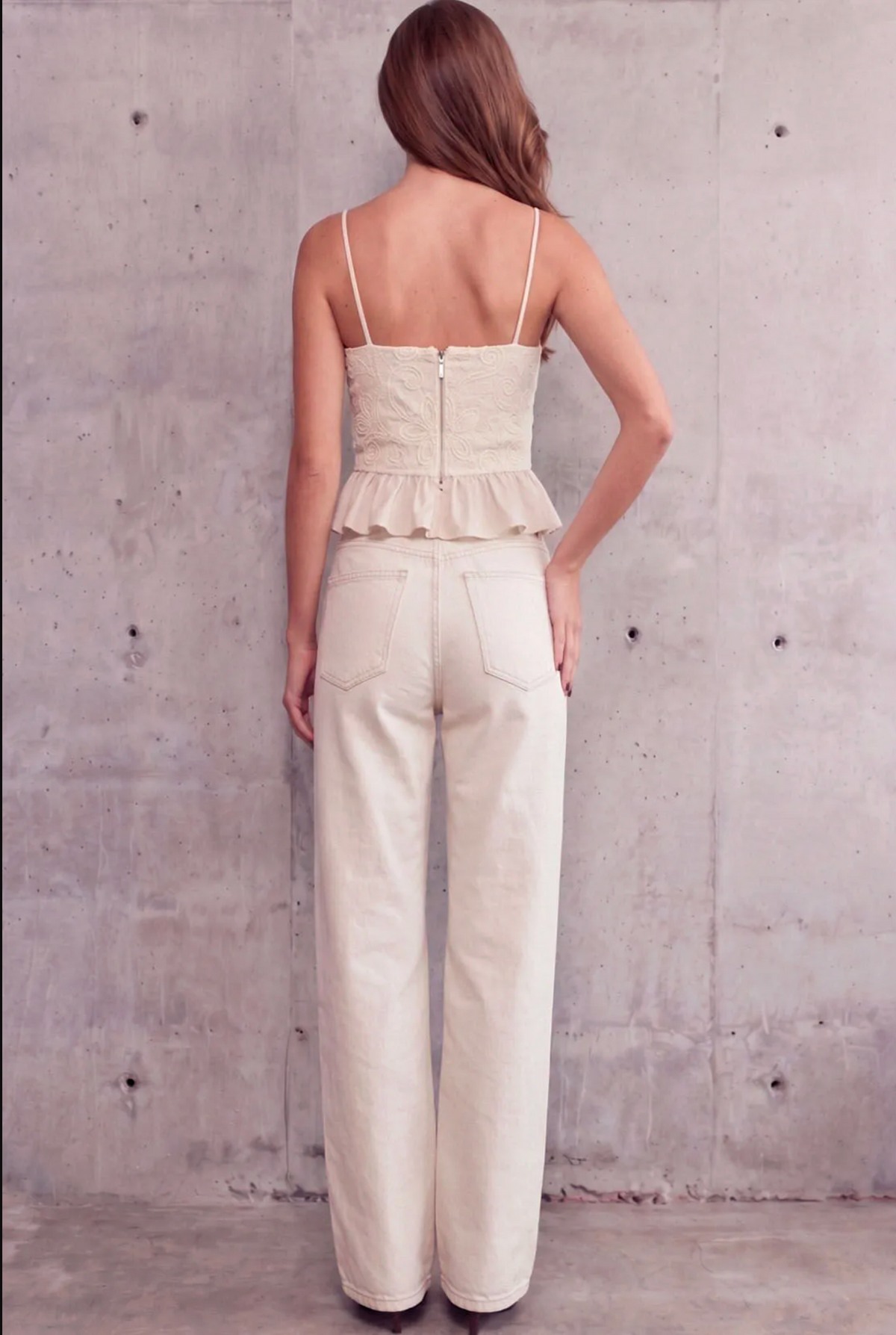Vanilla Straight-Leg Jeans