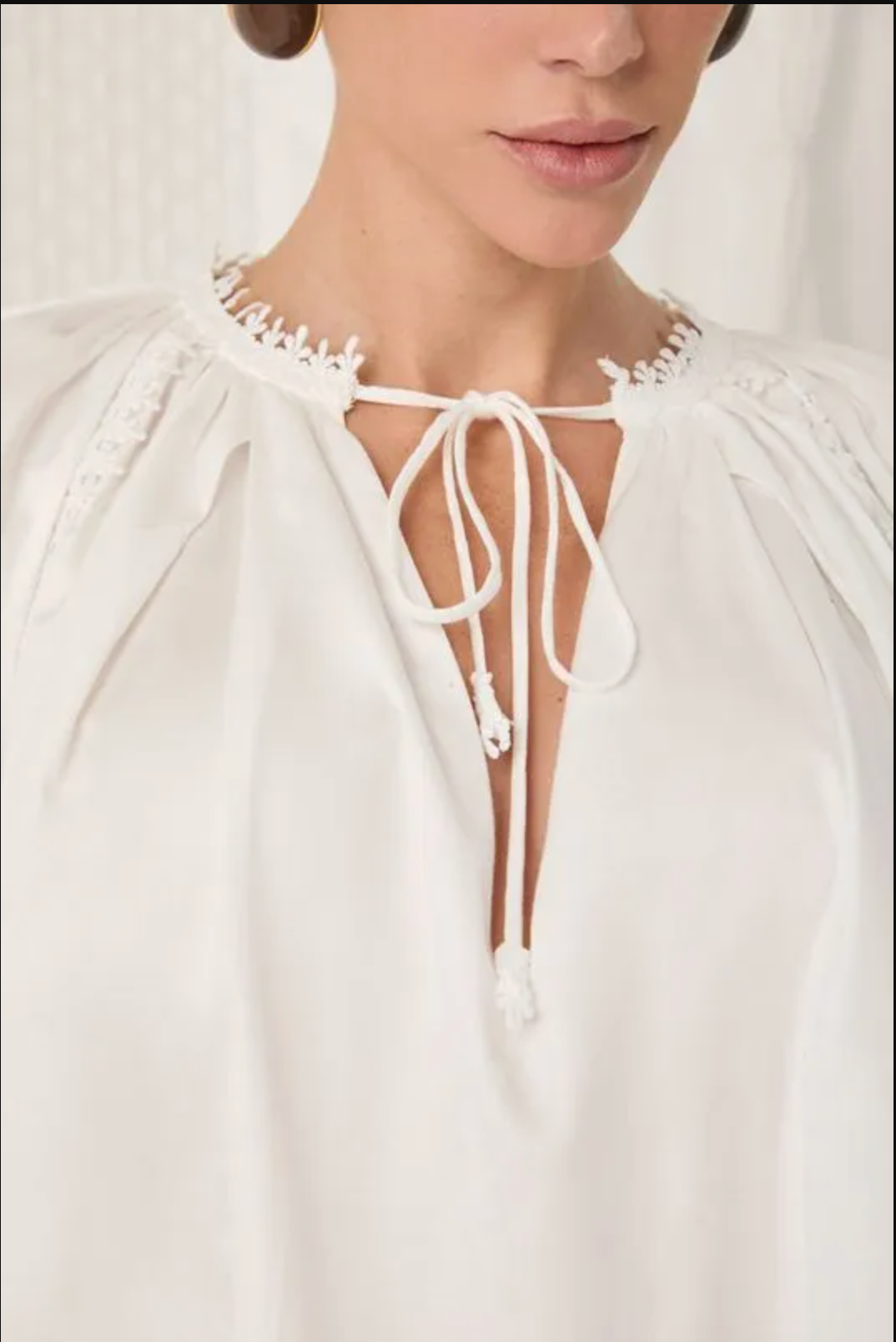 White lace tunic