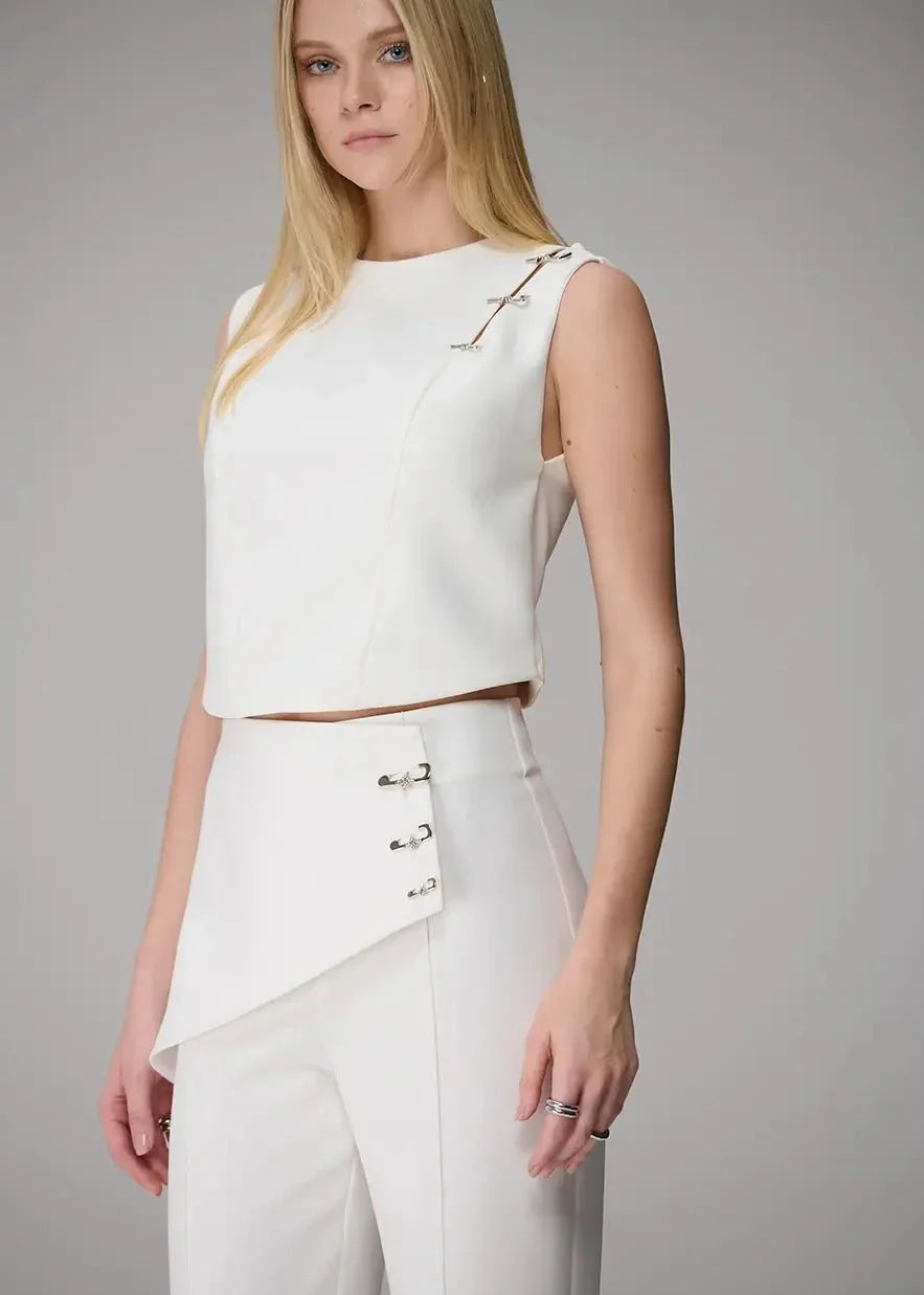 Cropped Top with Pin Details