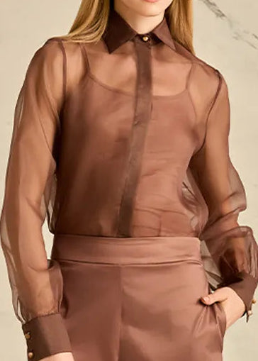 brown tank top