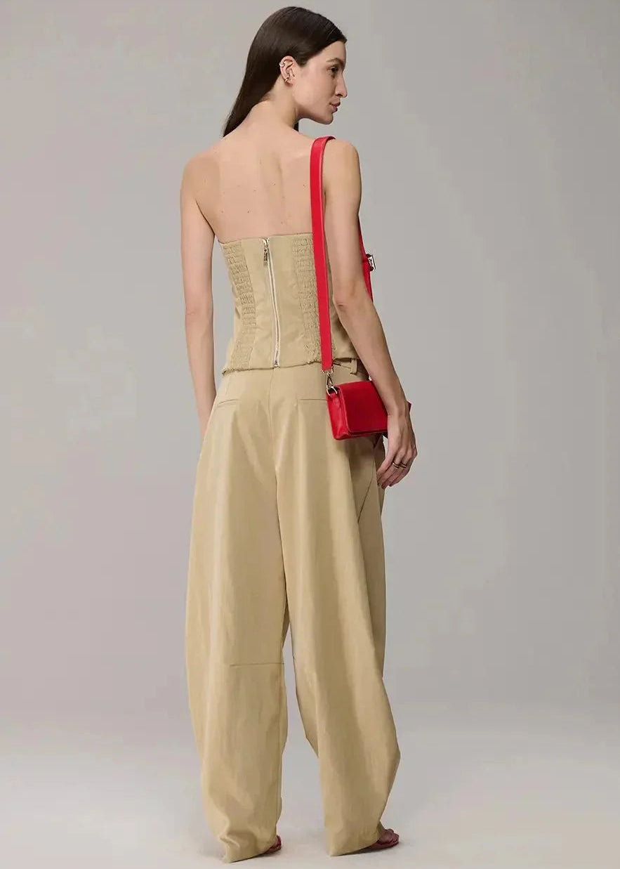 Corset with a Curved Hem