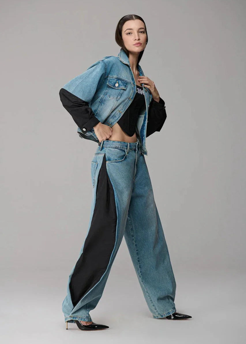 Jeans with Nylon Gusset