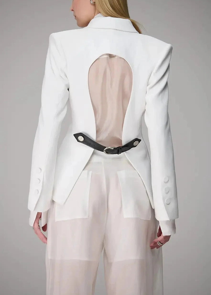 Organza Pants with Front Pleats