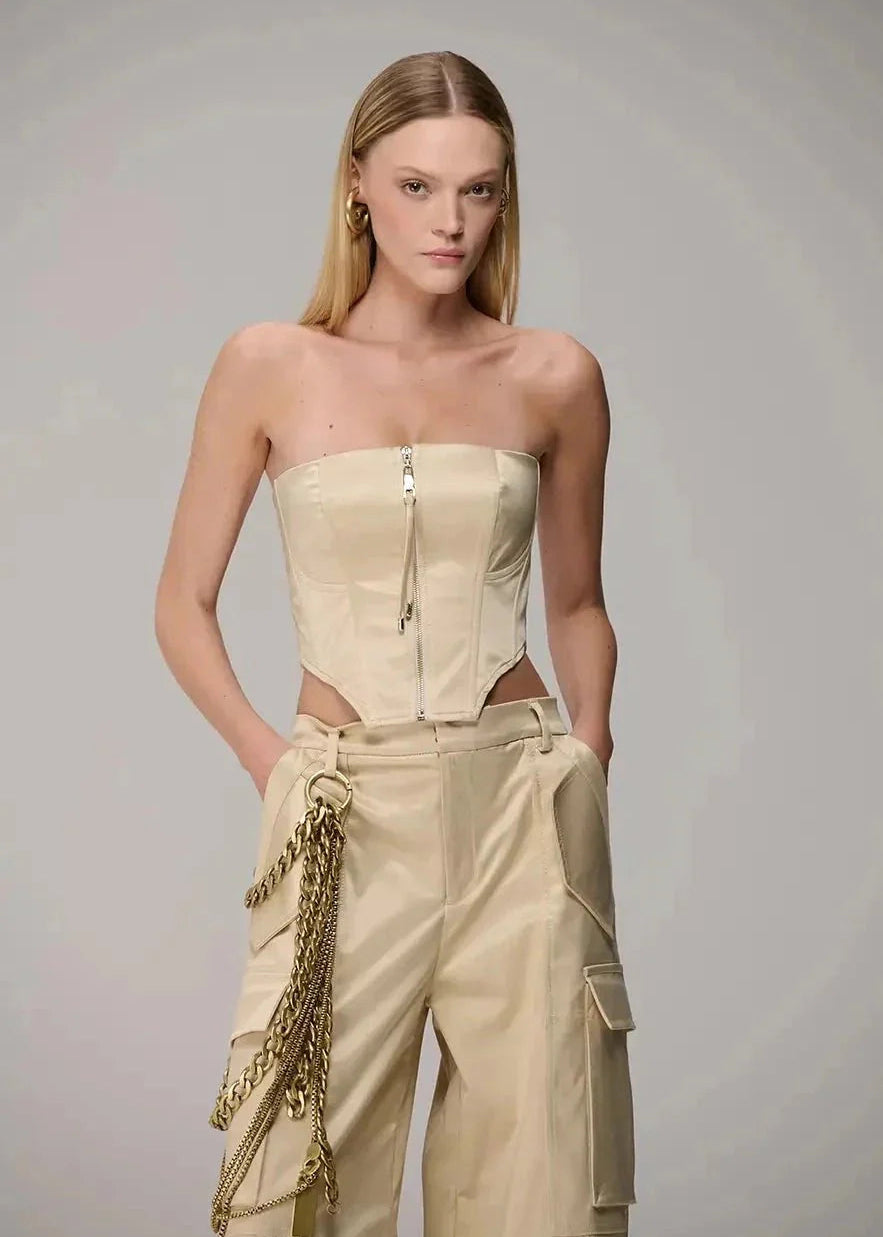 Satin Strapless Corset