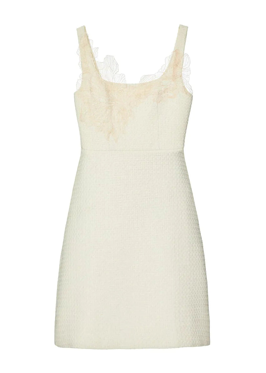 crochet dress with lace details 