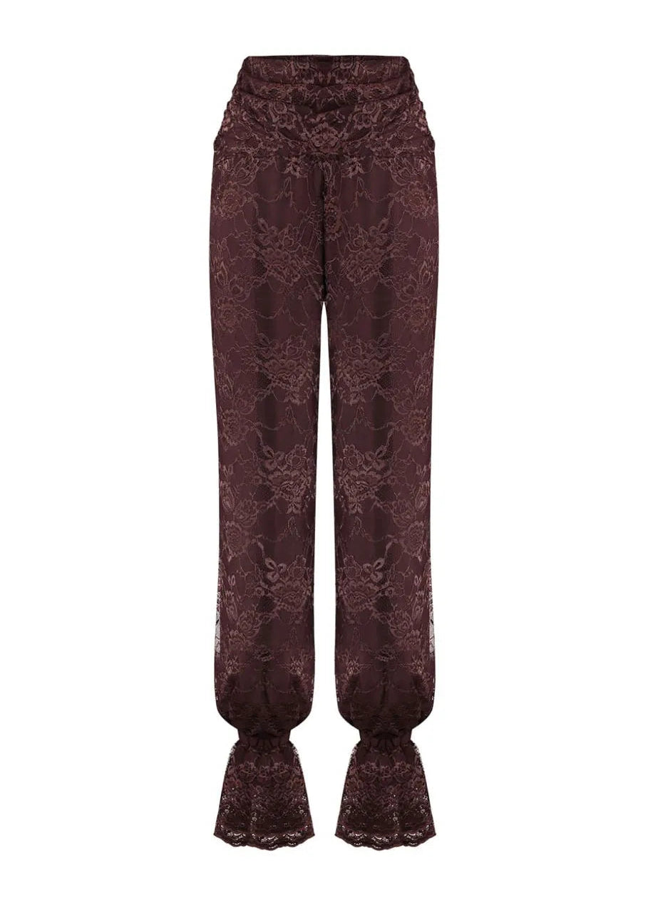 lace pants on a white background