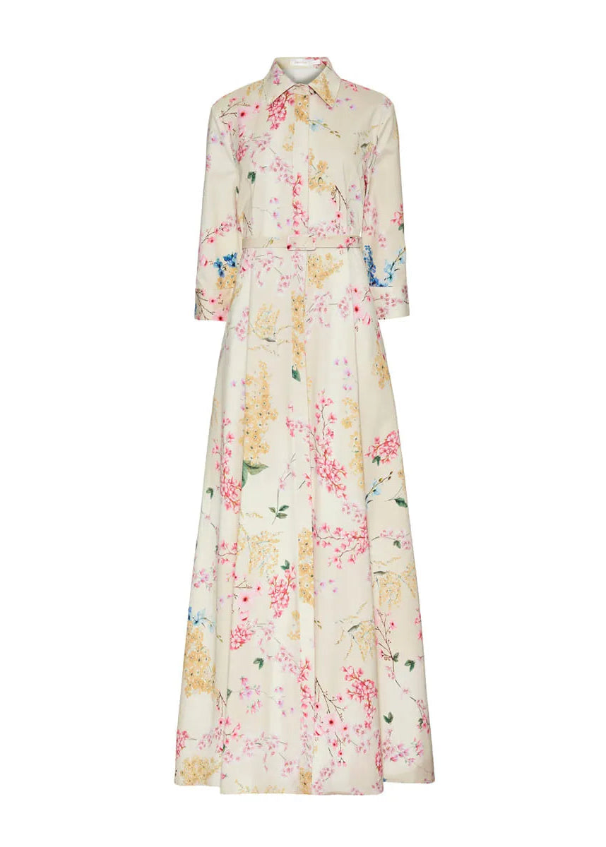 Floral dress on a white background