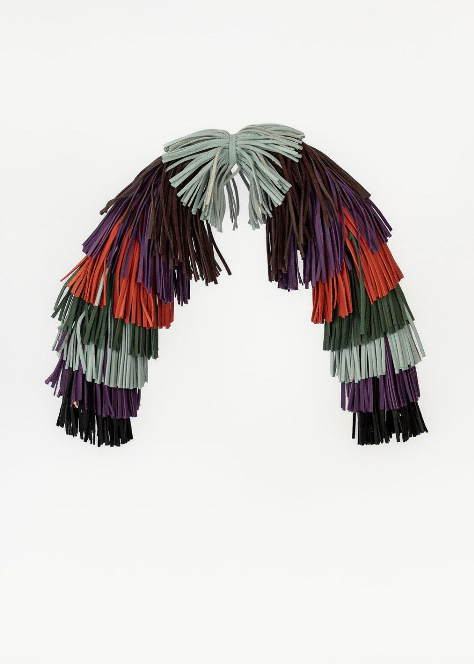 multicolor fringe strap
