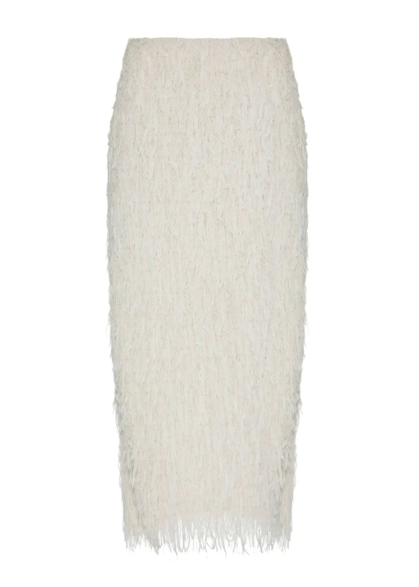White skirt on a white background