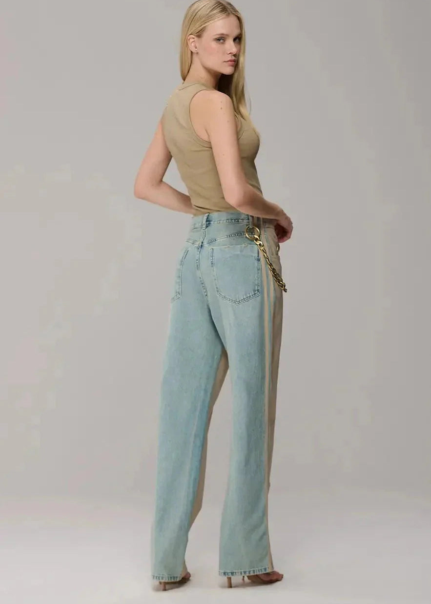 Ribbed Tank Top with Cutout Embroidery