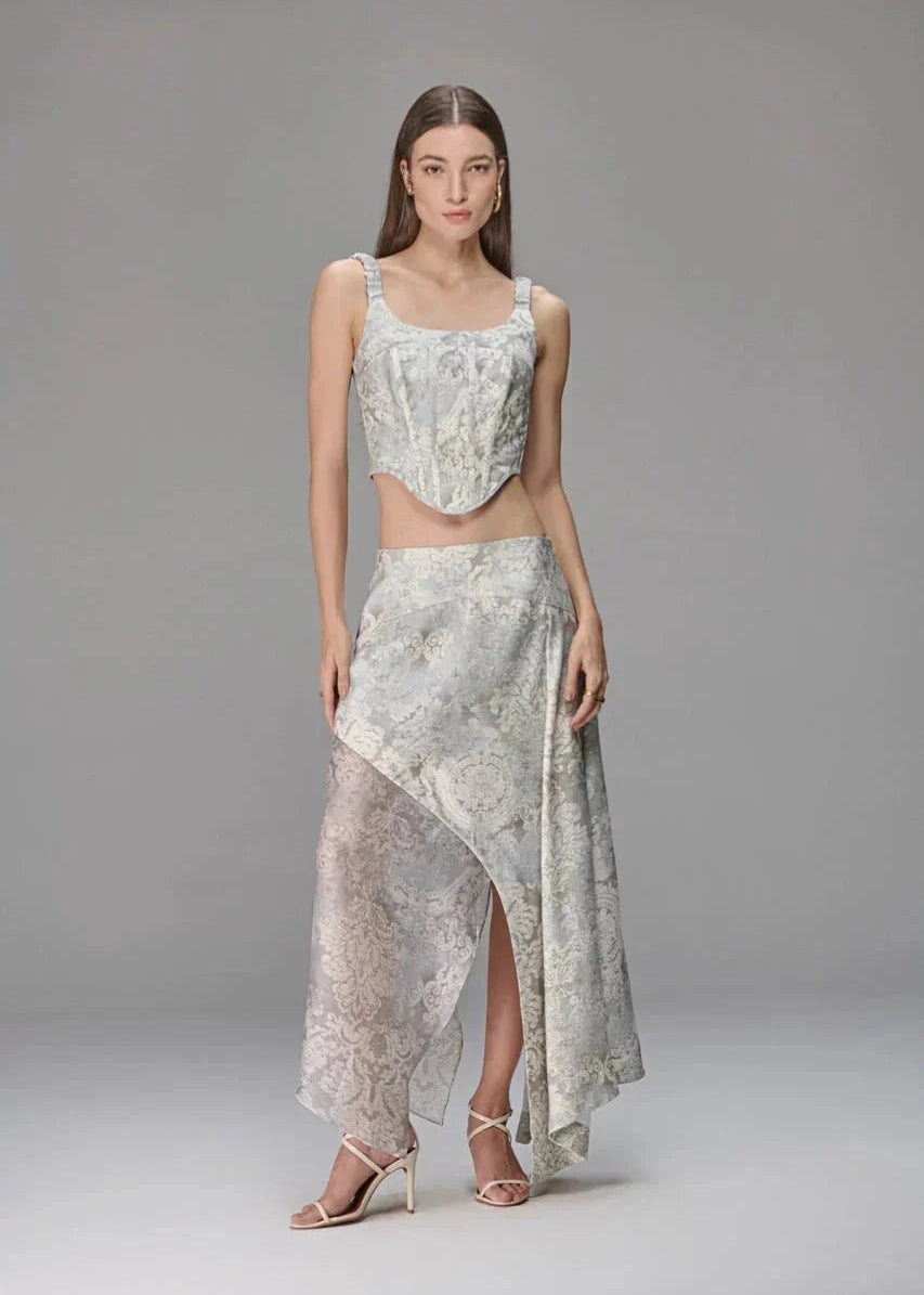 Asymmetrical Midi Skirt