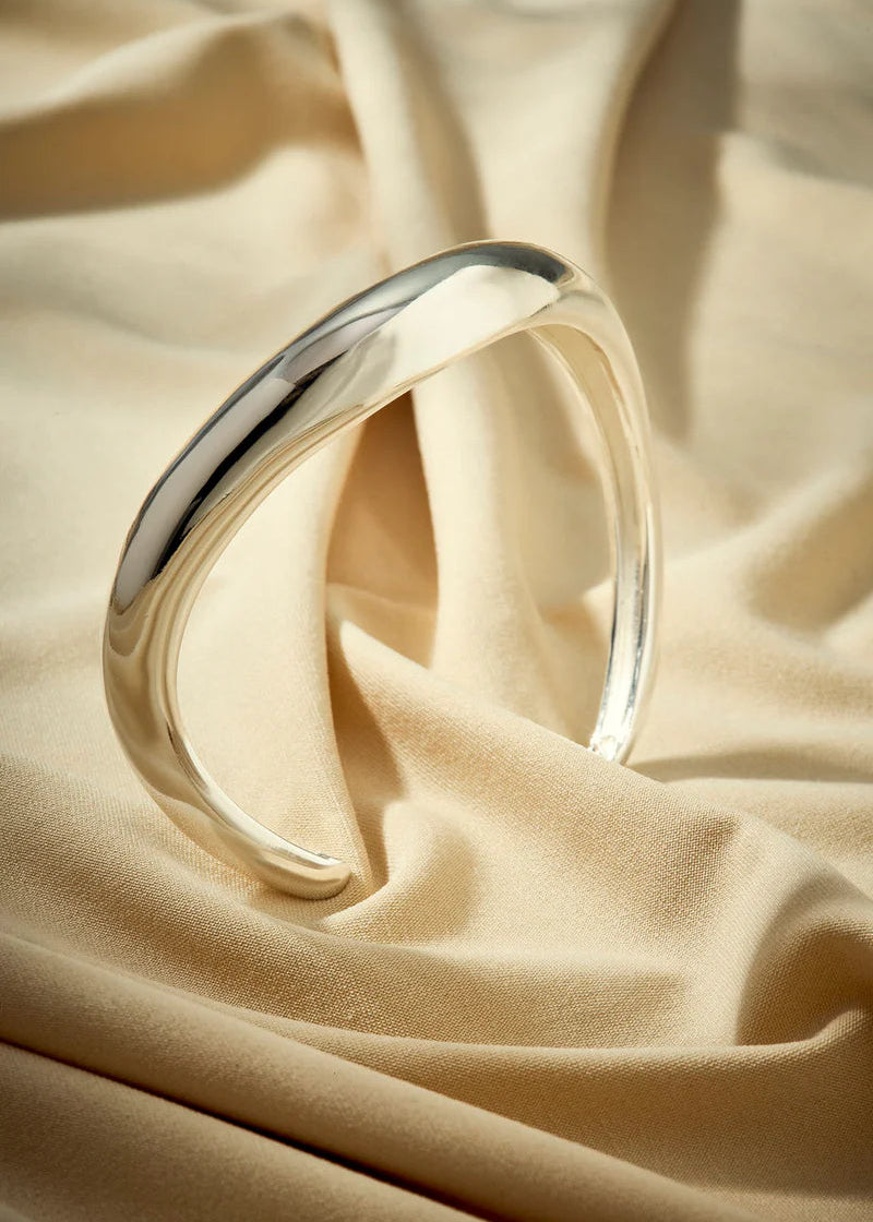 silver plain bracelet