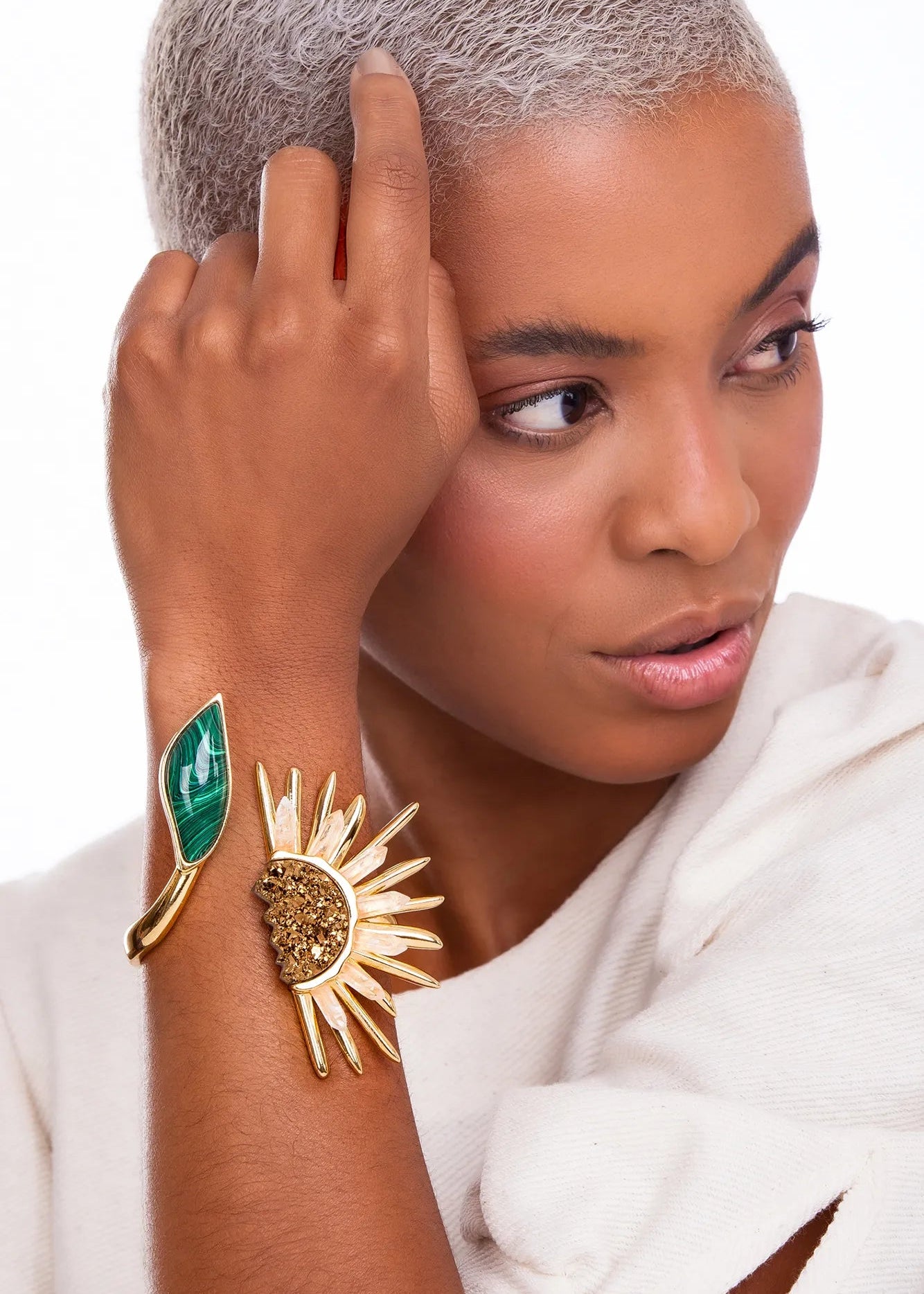 sunflower gold palted bracelet