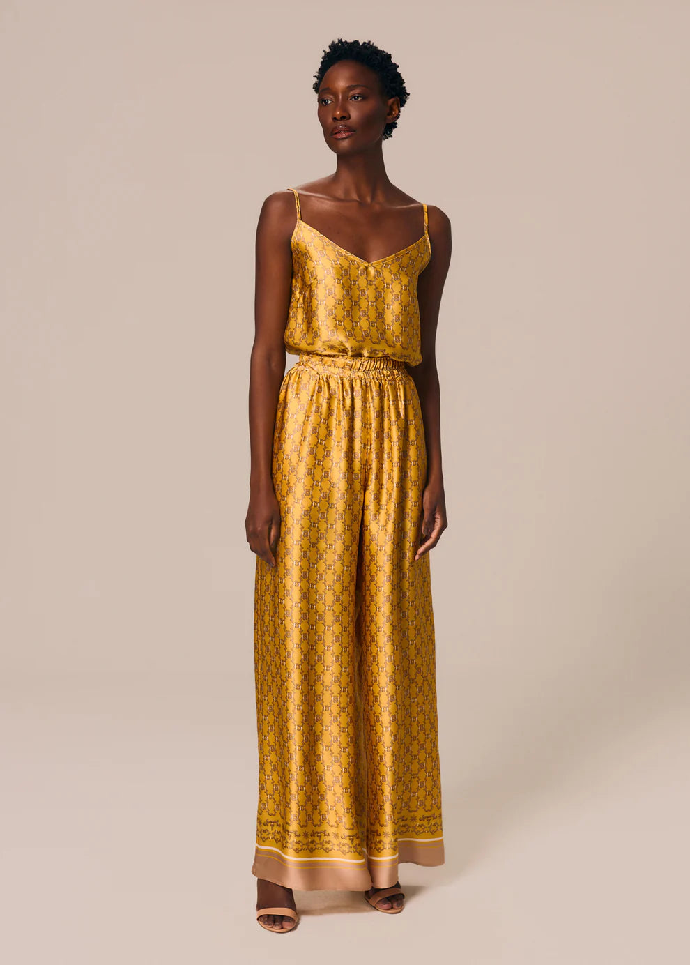 sunny slim yellow pants