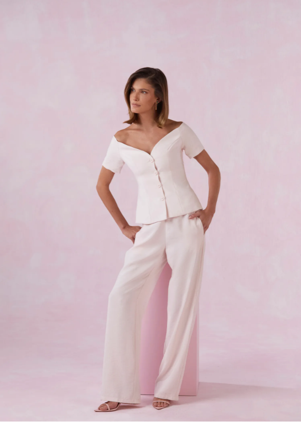 Tailored Pants Light Pink